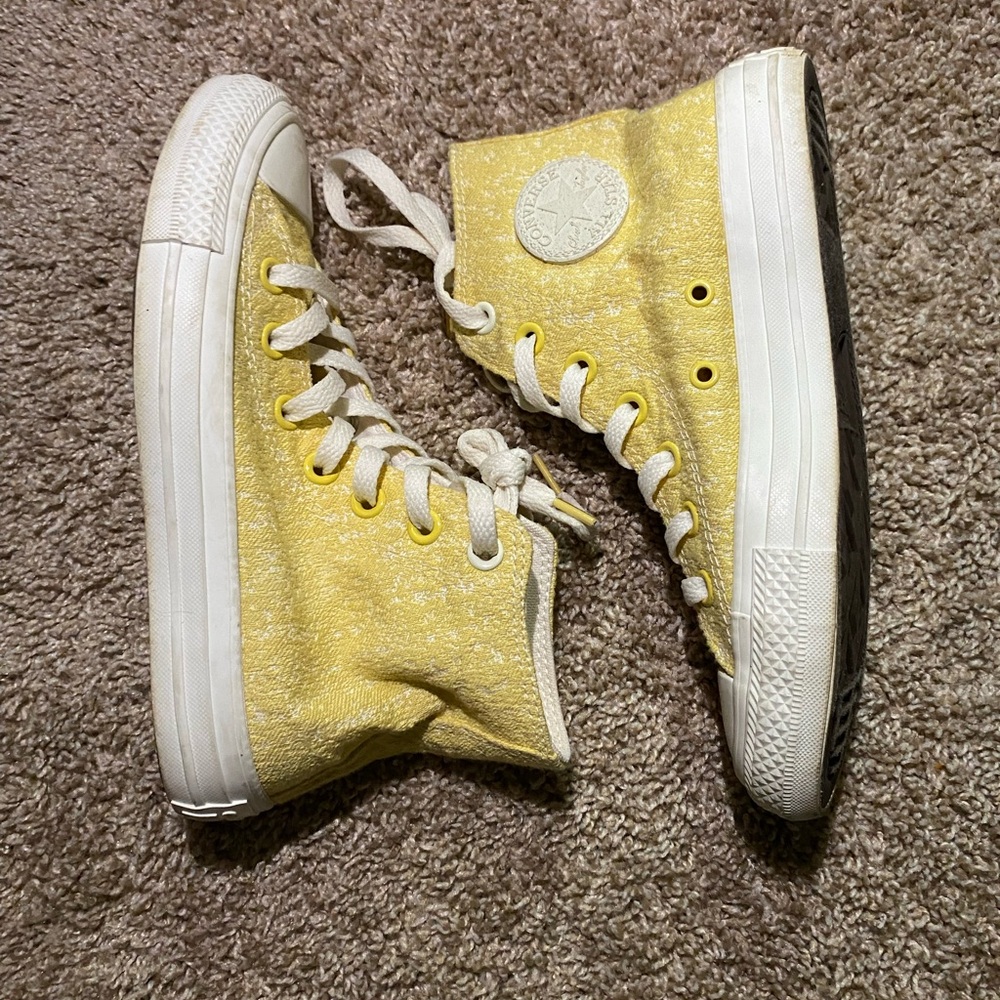 Converse Yellow High-Top Sneakers - Picture 2 of 5